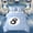 Blue, variant on Feelyou Neutral Lucky 8 Ball Full Size Bedding Sets for Kids, Cartoon Billiards Full Size Bed in a Bag, Tan, Reversible, 7-Piece