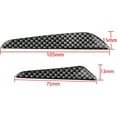 thumbnail image 2 of 4pcs Black Carbon Fiber Pattern Car Auto Anti Collision Bumper Door Protector Stickers Anti-friction Bars Anti-Scratch Decorative Strips, 2 of 5