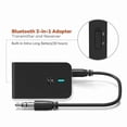 thumbnail image 2 of Wireless Audio Adapter with Bluetooth 5.0, 3-in-1 Transmitter and Receiver, 3.5mm Jack for Streaming Music (Black), 2 of 5
