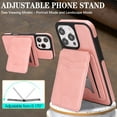 thumbnail image 3 of Detachable Wallet Case for iPhone 16 Pro, TECH CIRCLE RFID Blocking Mag-Safe Compatible Magnetic Kickstand PU Leather Lightweight Back Cover Protective Case, Pink, 3 of 11