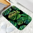 thumbnail image 6 of 1pc Monstera leaves Absorbent Non-Slip Bathroom Thickened Flannel Rug Decor,Soft,Quick Drying,Suitable For Indoor/outdoor Use,Bathrooms,Bedrooms,Kitchens,Terrace,Laundry Rooms,16"x24", 6 of 9