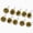 Gold, variant on 10 Pcs Gold Cheer Pom Pom Keychain Foil Charm Keyring with Hooks for Women Cheerleader Accessories Gifts