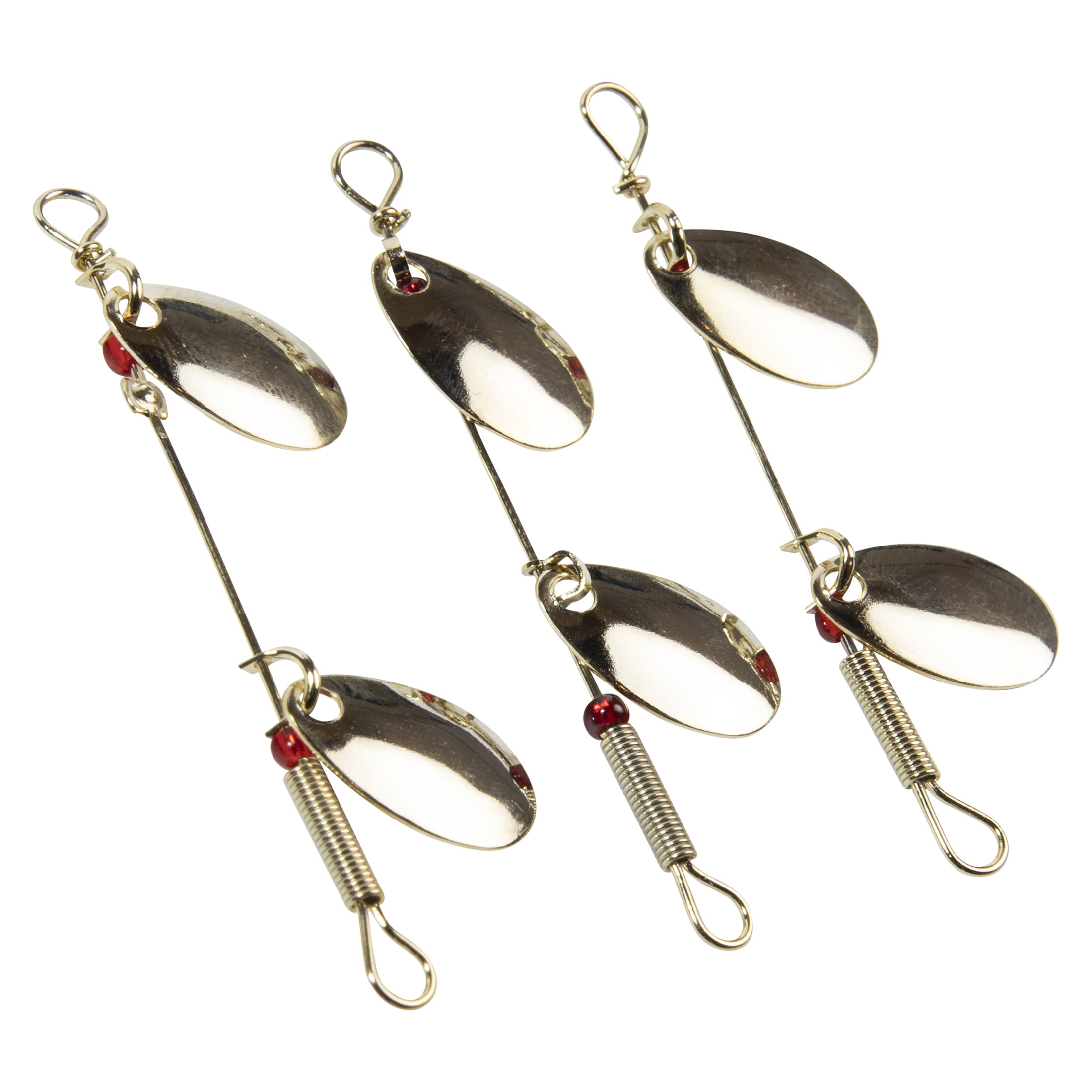 Lucky Strike Baitworks Gold Double Spinner + 3-pack + #2 Size + Fishing Spinner