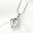 thumbnail image 2 of Birthstone Heart Urn Cremation Jewelry for Ashes Heart Urn Necklaces for Ashes Urn Locket for Ashes Memorial Urn Jewelry  With Funnel Kit & Bag, 2 of 7