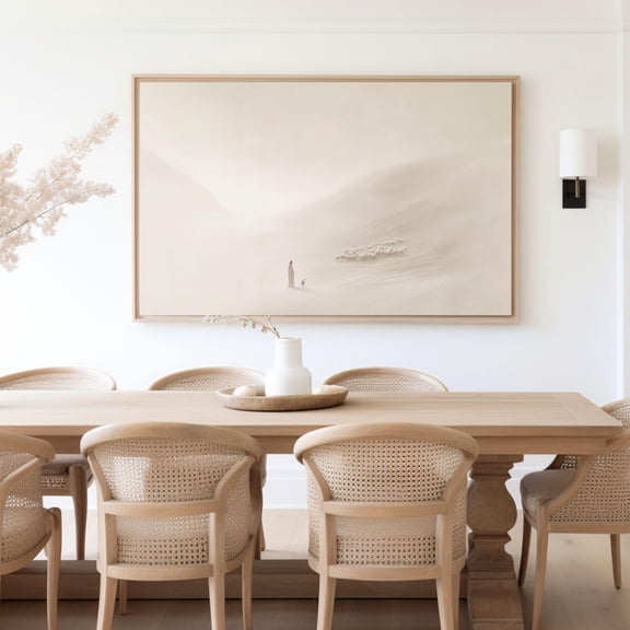 Faithful Shepherd, Jesus Leaves The 99 Printed Poster, Minimalist Neutral , Modern Bible Art, Christian Faith ,Lds Art UNFRAMED Poster, Wall Art for Decor, Present, 8x12