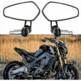 thumbnail image 3 of BFCITY Motorcycle Handlebar Mirrors - SRBTV Motorbike Mirrors Compatible XJ6 MT01 MT03 MT07 MT09 (Black), 3 of 5