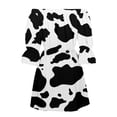 thumbnail image 5 of Robes d'Été Grande Taille pour Femmes 2024 Col Rond Ligne A Imprimée Décontractée Manches Courtes à Volants Robe Économisez jusqu'à 65 %!, 5 of 5