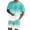 Light Green@GC@, variant on CONZONE Italy Day Men's 2 Pieces Outfits Gradient Color Short Sleeve T-Shirts Shorts Set for Men Breathable Summer Tracksuit