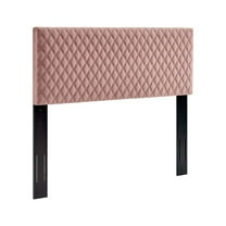 Angela King Performance Velvet Headboard - Dusty Rose