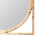 thumbnail image 2 of bali & pari Bayan Japandi Natural Rattan Wall Mirror, 2 of 4