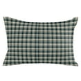thumbnail image 2 of Black Grey Buffalo Plaid Rustic Throw Pillow Cover, Country Geometric Rectangle Decorative Pillow Case Protector Soft Cushion Cover Lumbar Pillowcase for Couch Sofa Bedroom Car Chair Decor 12x20 Inch, 2 of 8