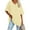 Beige, variant on Women's Oversized T Shirts Half Sleeve V Neck Comfy Tunic Tops