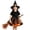 2-Orange, variant on Witch Kids Tutu Skirt Hats Witch Set Girl Halloween Outfit Dress Party Girl Size 2-7 Years