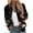 Black, variant on PUMXQ Women Floral Print Zip Up Bomber Jacket Long Sleeve Baseball Collar Lightweight Windbreaker Outerwear with Pockets Black L