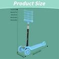 thumbnail image 3 of Trottinette à 3 Roues Roues Lumineuses Guidon Réglable en Hauteur Facile à Plier Inclinaison pour Tourner Direction Trottinette Légère pour Enfants Trottinette pour Enfants de 2 à 5 Ans, 3 of 9