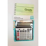 Pen+Gear 12 Digit Large Display Desktop Calculator, Gray, Office, Elementary school, middle school