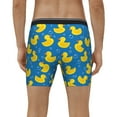 thumbnail image 4 of Cauagu Rubber Duck Print Men's Boxer Briefs, Funny & Cute Underwear Elastic Waistband Briefs Ideal Gift for Men,1-Pack, 4 of 7