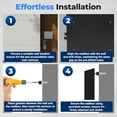 thumbnail image 2 of SereneLife Outdoor Wall Mailbox | 0.46 Cubic FT Locking Mailbox | Easy Installation, Secure Lock Mechanism | Ideal for Residential or Commercial Use | Wall Mountable 13.77" x 4.52" x 12.99 | Black, 2 of 8