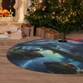 thumbnail image 6 of Sikiie Fantasy Landscape Starry Night 30-48 inches {designName} Print Christmas Tree Skirt Snowman Xmas Tree Skirt with Edge Christmas Decorations for Holiday Party-48", 6 of 7