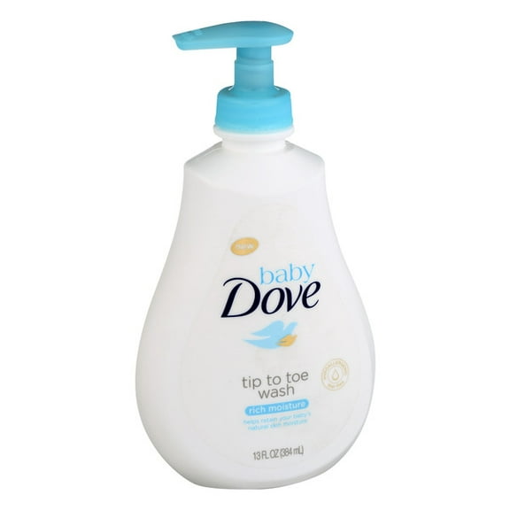 Baby Dove Rich Moisture Tip to Toe Wash and Shampoo 13 oz, Pack of 4