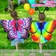 thumbnail image 2 of Disfraz infantil IROLEHOME con alas de mariposa para niñas de 3 a 9 años, 2 of 8