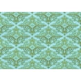 thumbnail image 1 of Ahgly Company Indoor Rectangle Patterned Aquamarine Green Area Rugs, 2' x 5', 1 of 1