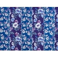 thumbnail image 2 of Zelouf Whimsy Floral Mikado  , Sewing, DIY, Crafts Fabric by the Yard, Mulberry/teal, 3 Yard, 2 of 2