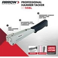 thumbnail image 4 of Arrow HT55BL Narrow Hammer Tacker Staple Gun, 4 of 6