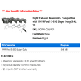 thumbnail image 2 of Right Exhaust Manifold - Compatible with 1999 Ford E-350 Super Duty 5.4L V8, 2 of 2