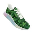 thumbnail image 5 of Psesaysky Rainbow Atmospheric Cushion Running Shoes Walking Sneakers Print Tennis Shoes with Four Leaf Clover for Women, 5 of 7