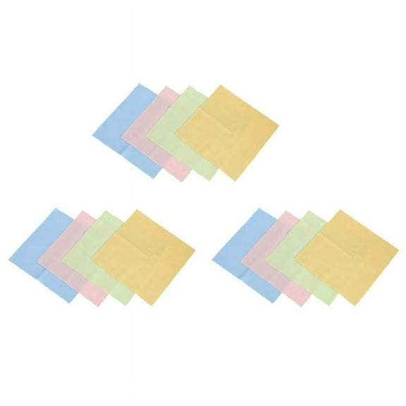 12 Microfiber Optical Cleaning Cloth Dvd Lcd Camera Lens Screen Clean Cloth Towel