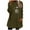 Army Green, variant on ShiShine Women's Dandelion Plush Crew Neck Sweatshirt - Pullover Loose Winter Soft Warm Casual Long Sleeve Tops