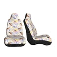 thumbnail image 3 of Pofeuu Floral Puppy Print Automotive Car Seat Covers Flat Cloth Full Set Seat Covers,Car Seat Covers front seats for Cars Trucks and SUVs-1, 3 of 9