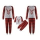 xiaxaixu Correspondant Pyjama de Famille Définit les Vêtements de Nuit de Noël PJ Imprimé Haut avec Bas de Plaid – image 1 sur 6