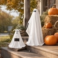 thumbnail image 4 of Eolstice Halloween Standing Halloween Ghost Set, Fabric Ghost Dog with Sign, Halloween Decorations Outdoor, Spooky Ghost Dog for Party Front Door Decor, 4 of 7