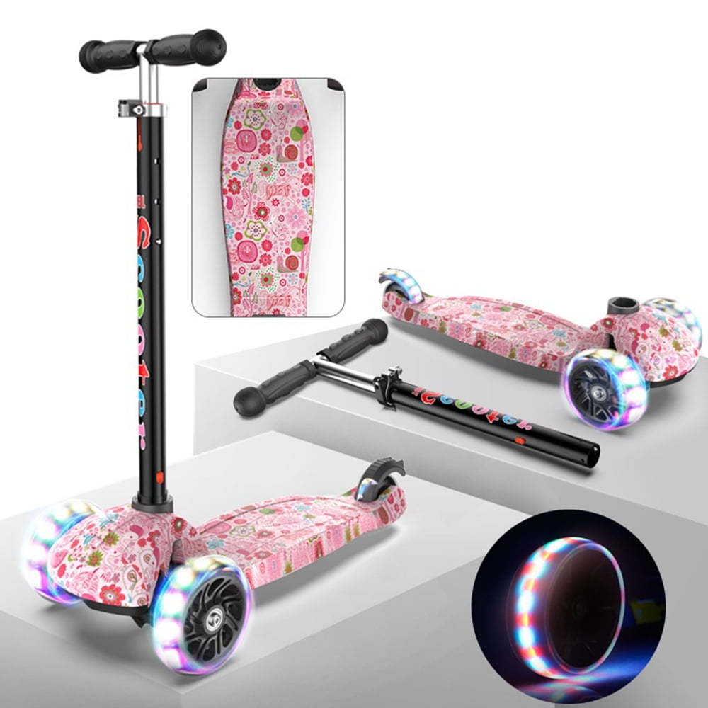 light up scooter pink