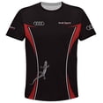 thumbnail image 3 of Conjuntos familiares a juego Camisetas de carreras Audi Ropa para hombres y mujeres Camisas de manga corta con cuello redondo Tops suaves y livianos de secado rápido, 3 of 5