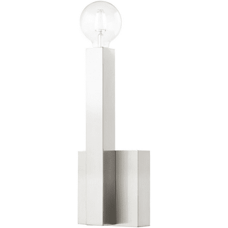

Brushed Nickel Tone Finish Wall Sconces Stainless Steel Medium 6 Wide 1 Light Fixture