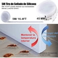 thumbnail image 2 of Guardapolvo para Puerta Exterior 5M/16Ft, Cubre Polvo para Puerta, Burlete para Puerta y Ventana, Tira Selladora Antiruido, Antiviento, Impermeable y Contra Insectos, 2 of 5