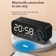 thumbnail image 4 of Reloj despertador digital Bluetooth ANGGREK Con Altavoz Espejo, 4 of 8