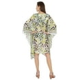 thumbnail image 4 of Moomaya WoMen's Short Hoodie Kaftan Loose Tunic Kimono Sleeve Mini Beach Cover Up Dress, 4 of 7