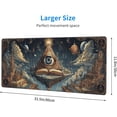 thumbnail image 3 of Gothic Masonic Mouse Pad Extended Large Gaming Mouse Pad XL Stitched Edges for Gamer Home Office 31.5 X 11.8 Inch, 3 of 13