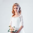 thumbnail image 4 of Weiweiguan 1Pc Wedding Bride Crystal Ancient Copper Round Shape Baroque Style Crown, 4 of 6