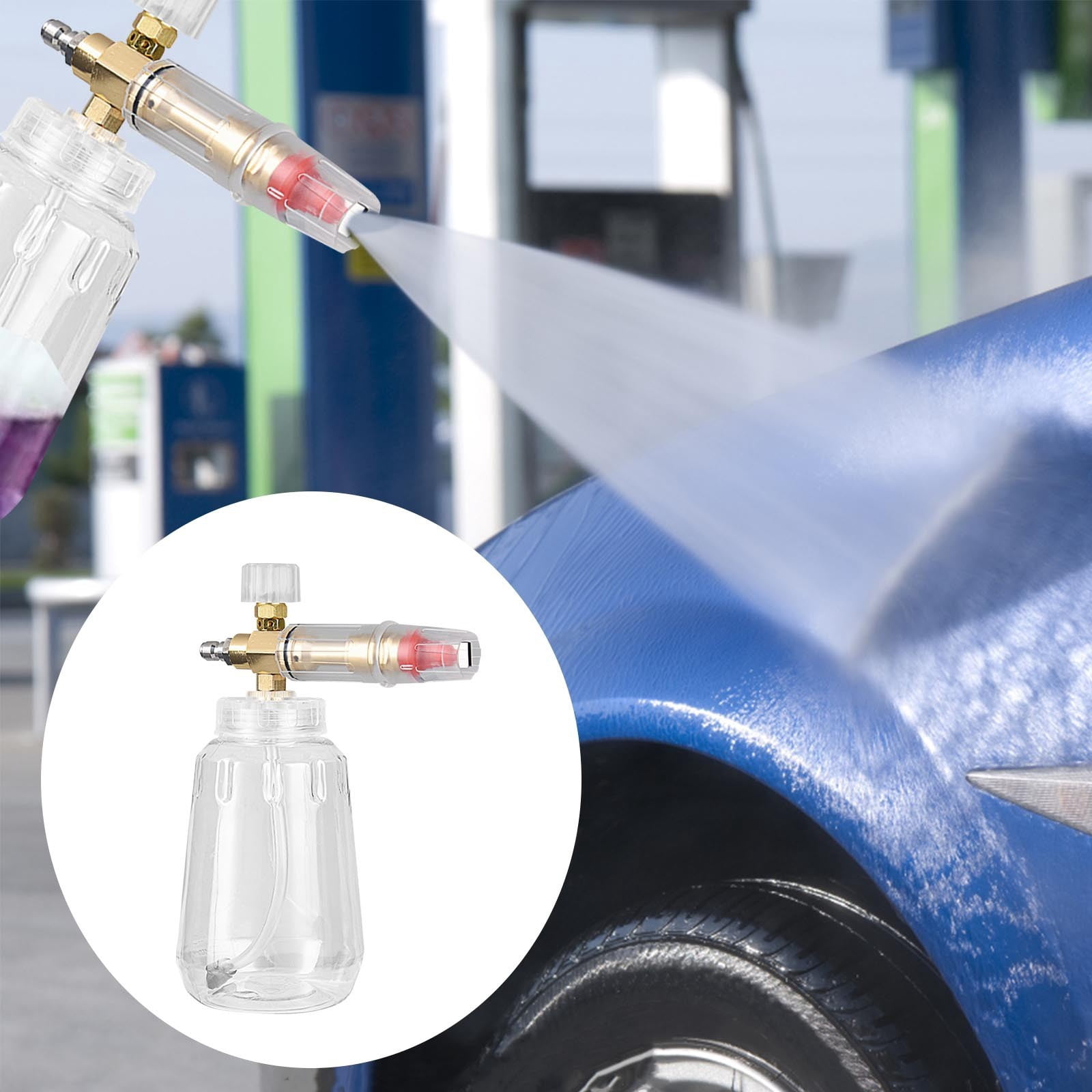 AuroraX Foam Cannon Car Wash Foam Gun Universal High Pressure Professional Adjustable Pressure Washer Accessories