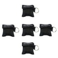 thumbnail image 1 of 5 PCS CPR Masques de Premiers Soins Kits Porte-Clés Unidirectionnels Kits d'Urgence Portables (Noir), 1 of 7