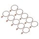 thumbnail image 1 of Anillos de cortina Uxcell con clips, 20 piezas de anillos de clip para cortinas, anillos de clip de cortina de 2 pulgadas (Cobre), 1 of 5