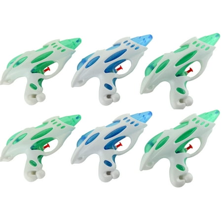 Pack of 6 Assorted Water Guns Pool Water Shooters and Colorful Water Blasters