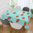thumbnail image 2 of Yayeee Tablecloths 60" x 60" Rectangle Wrinkle Resistant Party Table Cover, Strawberry Pattern, 2 of 8