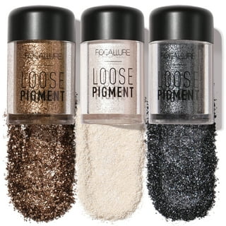 Loose Shadow Pigment Eye Glitter Shimmer Mud Sequins Eyeshadow White Nail  Pencil under Nail (I, One Size)