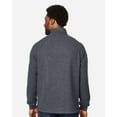 thumbnail image 3 of North End NE713 Men's Aura Sweater Fleece Quarter-Zip Pullover-CARBON/ CARBON-2XL, 3 of 3